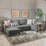 Zahra 6-piece Sofa Sectional with Ottoman for Dubai Homes – furniture thumbnail 1