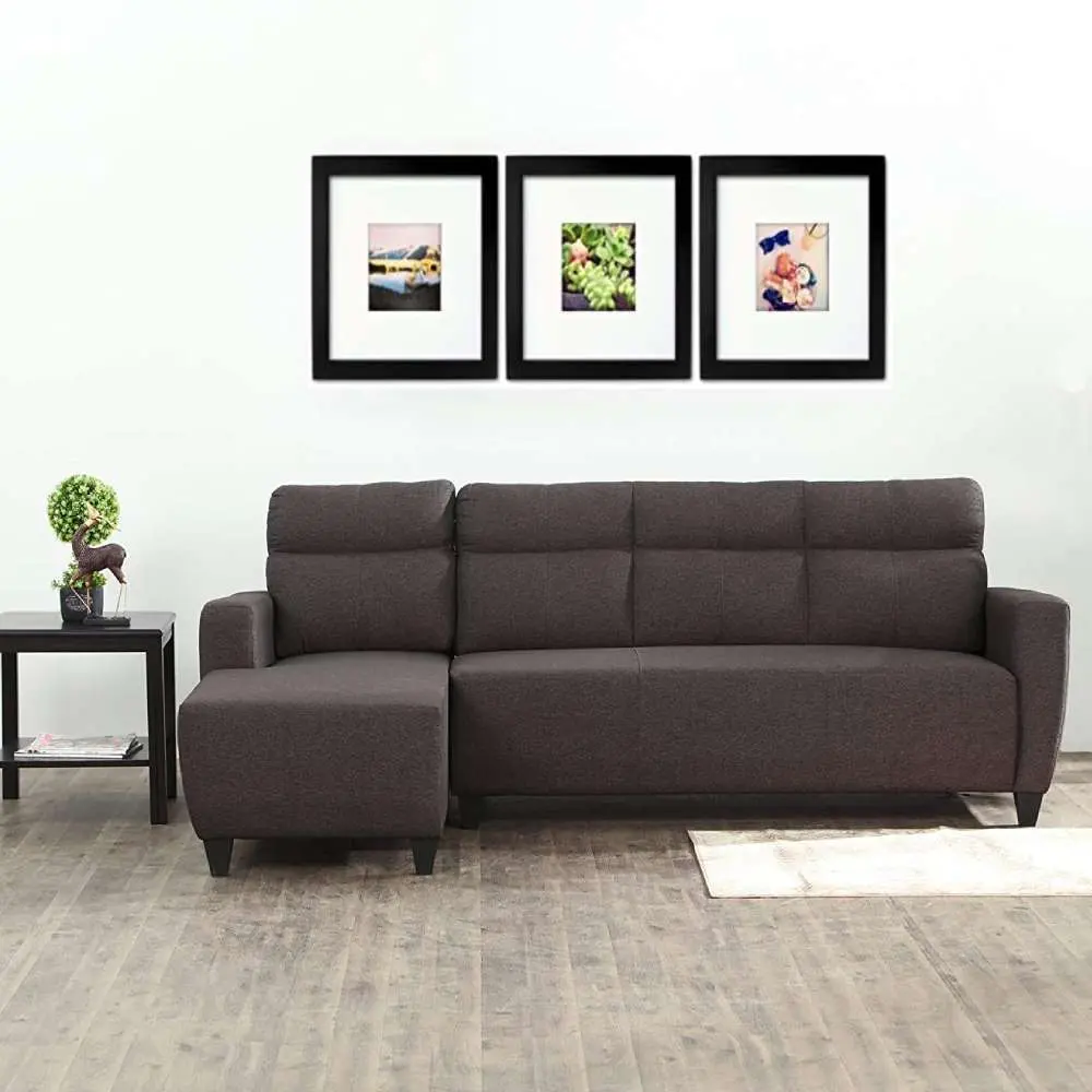 Elbon Sectional Sofa in Dark Brown Color – furniture