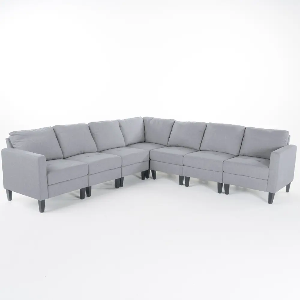Mahra 7-piece Fabric Sectional Sofa Set – Stylish, Comfortable & Customizable for Your Home in Dubai – furniture