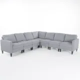 Mahra 7-piece Fabric Sectional Sofa Set – Stylish, Comfortable & Customizable for Your Home in Dubai – furniture thumbnail 6