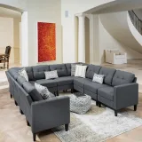 Modern 10-piece U-shaped Sectional Sofa – Stylish & Comfortable for Your Home in Dubai – furniture thumbnail 1