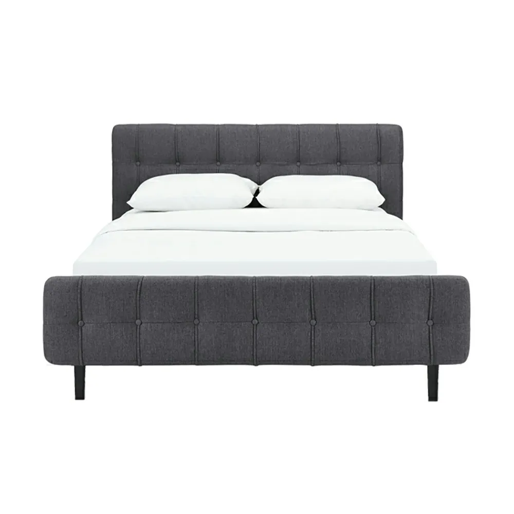Zavior Fabric Upholstered Tufted Bed
