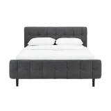 Zavior Fabric Upholstered Tufted Bed thumbnail 3