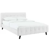 Zavior Fabric Upholstered Tufted Bed thumbnail 5