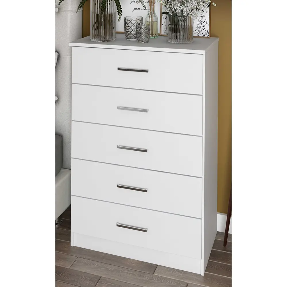 Solid Ply Wood Metro 5 drawer Chest – furniture