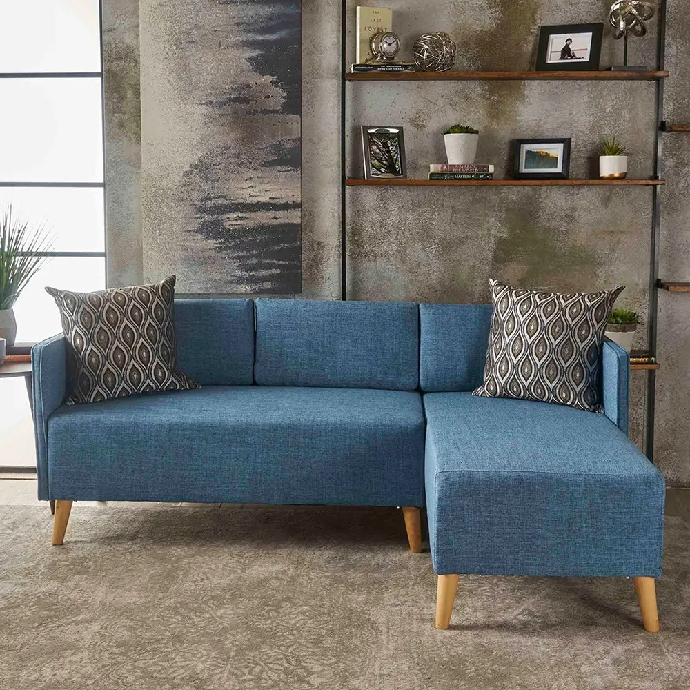 Augustus Mid-century Modern Fabric Chaise Sectional – furniture