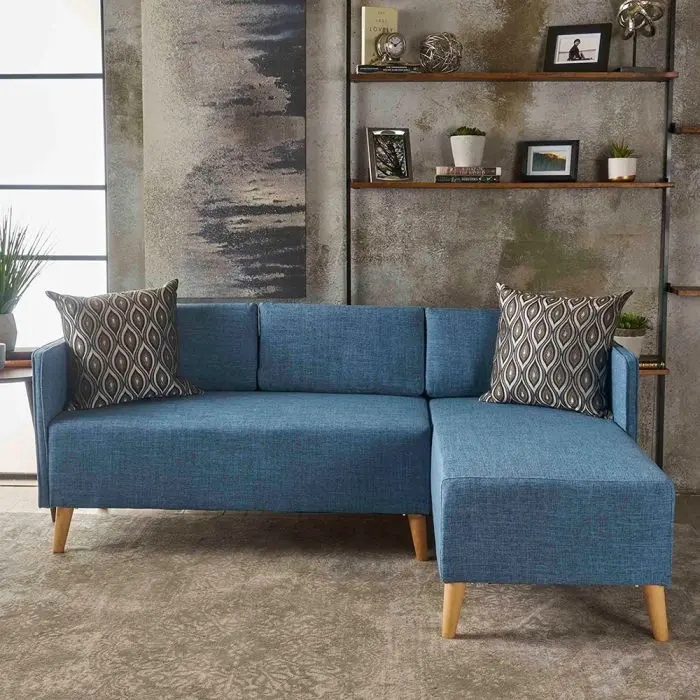 Augustus Mid-century Modern Fabric Chaise Sectional – furniture