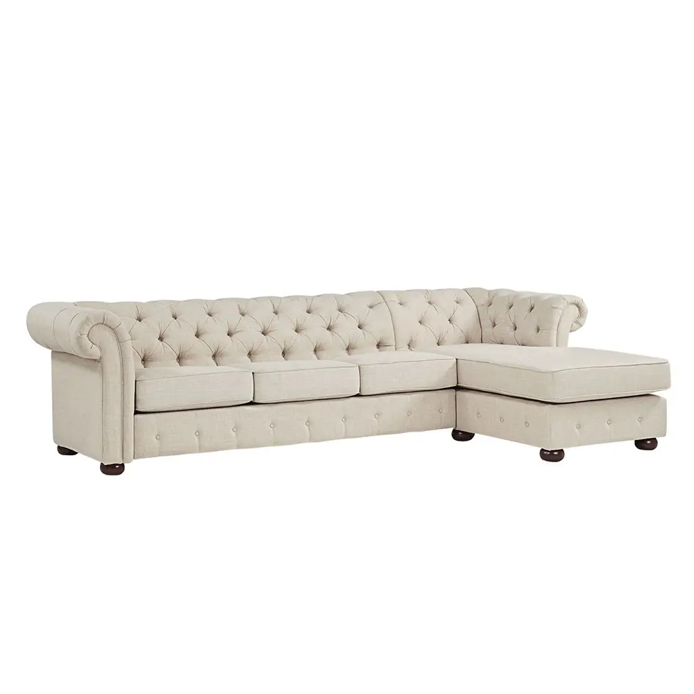 Chesterfield 4-Seat Sofa and Chaise – furniture