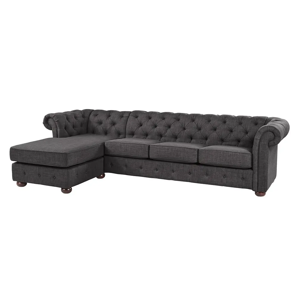 Chesterfield 4-Seat Sofa and Chaise – furniture