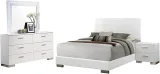 Zavior Felicity High Gloss Bedroom Set with LED Headboard thumbnail 7