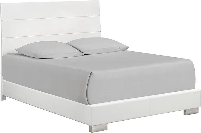 Zavior Felicity High Gloss Bedroom Set with LED Headboard