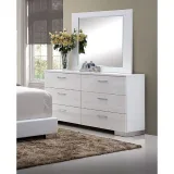 Zavior Felicity High Gloss Bedroom Set with LED Headboard thumbnail 2