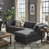 “Tufted Scroll Arm Chesterfield Sofa Dubai – 3-Seater with Chaise for Luxury Living” – furniture thumbnail 5