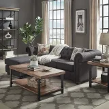“Tufted Scroll Arm Chesterfield Sofa Dubai – 3-Seater with Chaise for Luxury Living” – furniture thumbnail 1