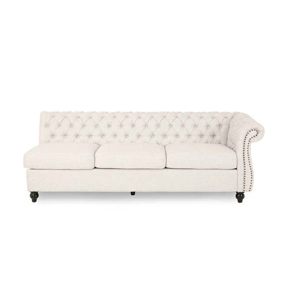 Amberside 6 Seater Fabric Tufted Sectional Sofa – Luxury Living in Dubai – furniture
