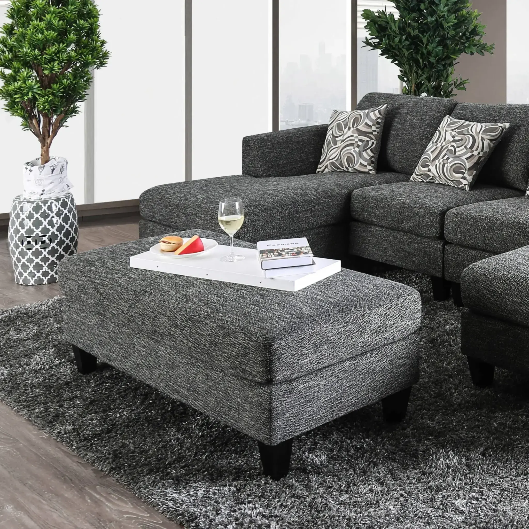 Luxurious Fabric Modular 5pcs Sectional Sofa Bed – Customizable Comfort for Your Living Room – furnitureFabric Modular 5pcs Sectional Sofa Bed – Customizable Comfort for Your Living Room