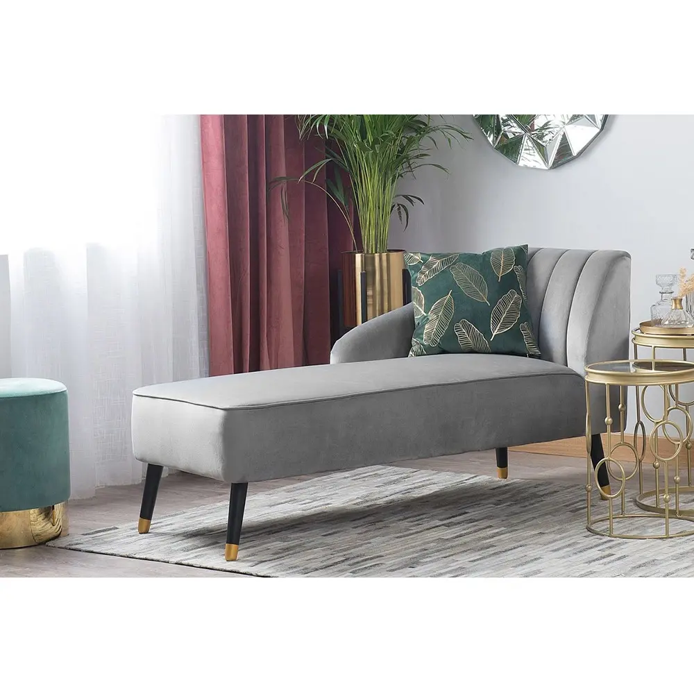 Queen Anne Velvet Chaise Lounge – furniture