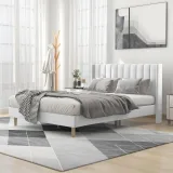 Zavior Upholstered Platform Bed with Wingback Headboard thumbnail 8