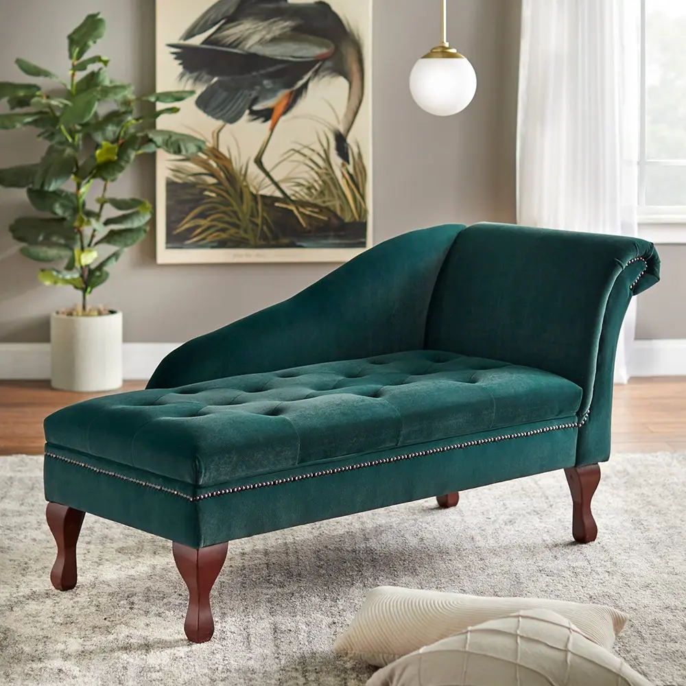 Simple Living Chaise Lounge with Storage – furniture