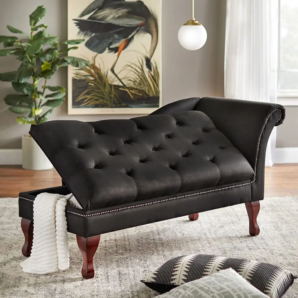 Simple Living Chaise Lounge with Storage – furniture