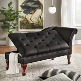 Simple Living Chaise Lounge with Storage – furniture thumbnail 1