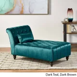 Rubie Velvet Chaise – furniture thumbnail 8