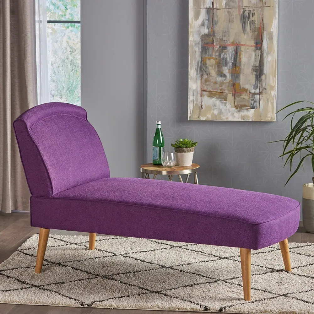 Carisia Mid Century Modern Fabric Chaise Lounge – furniture