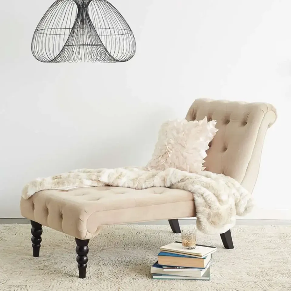 Curves Tufted Chaise Lounge – furniture - product image 3