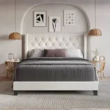 Zavior Homer Tufted Upholstered Panel Bed thumbnail 5