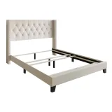 Zavior Homer Tufted Upholstered Panel Bed thumbnail 4