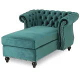 Zviour Tufted Rolled Arms Chaise Lounge – furniture thumbnail 2