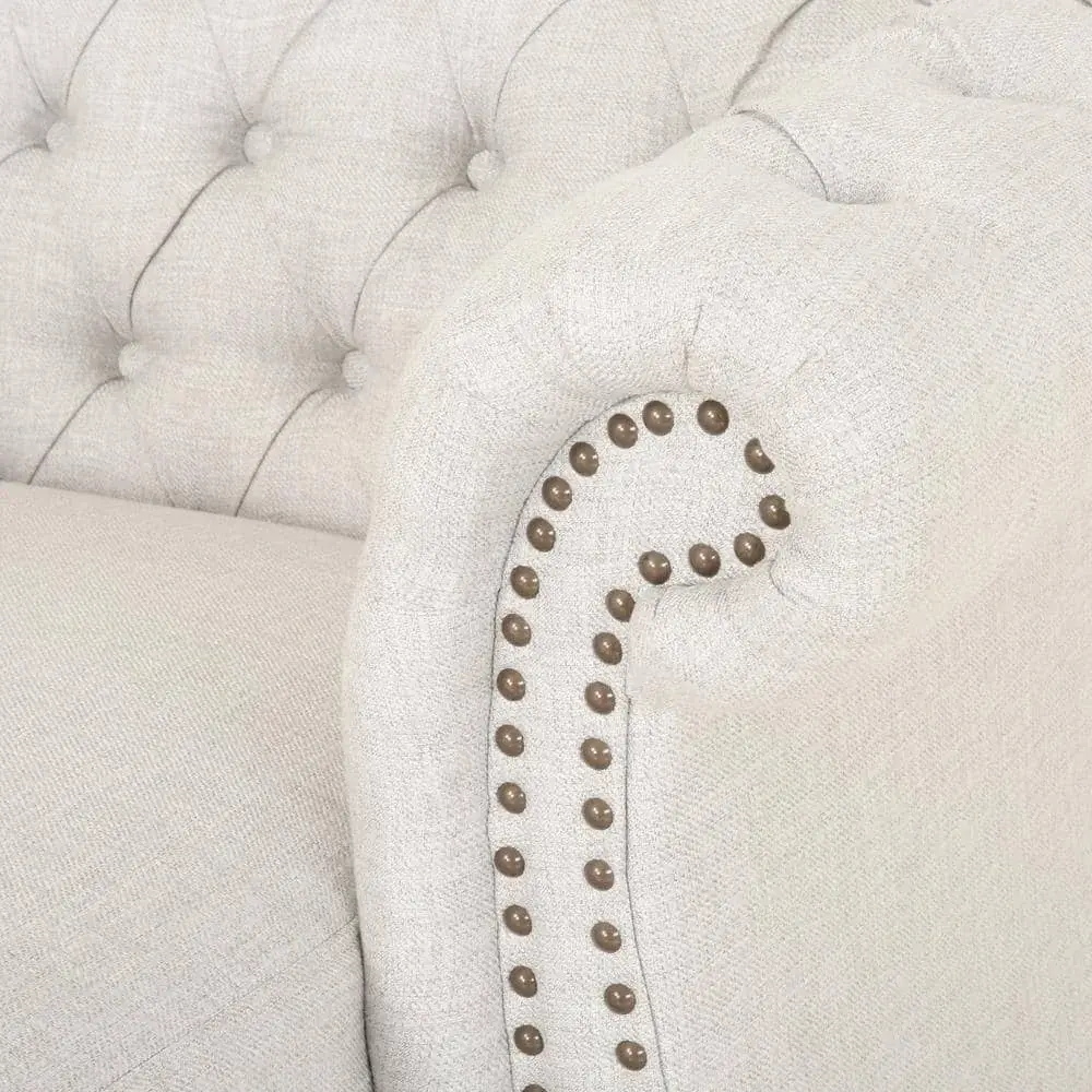 Zviour Tufted Rolled Arms Chaise Lounge – furniture