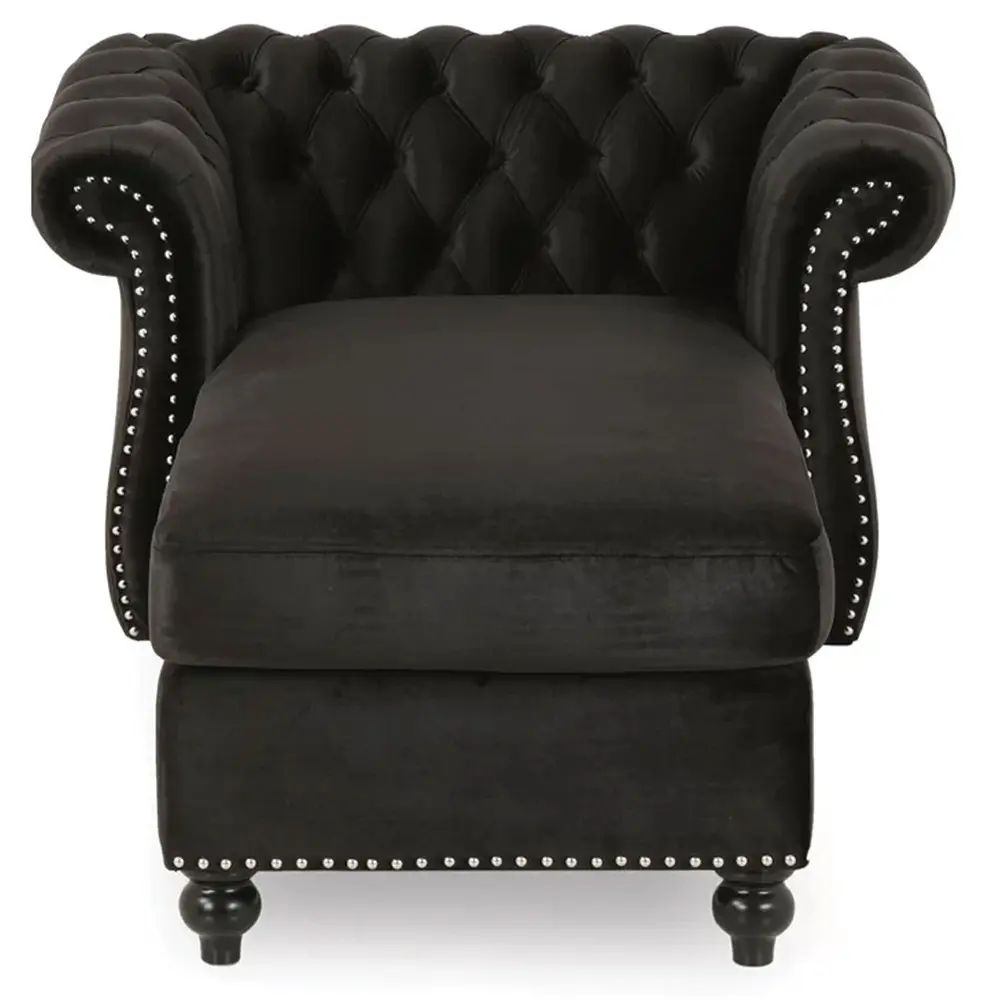 Zviour Tufted Rolled Arms Chaise Lounge – furniture