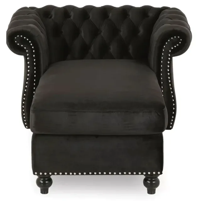 Zviour Tufted Rolled Arms Chaise Lounge – furniture