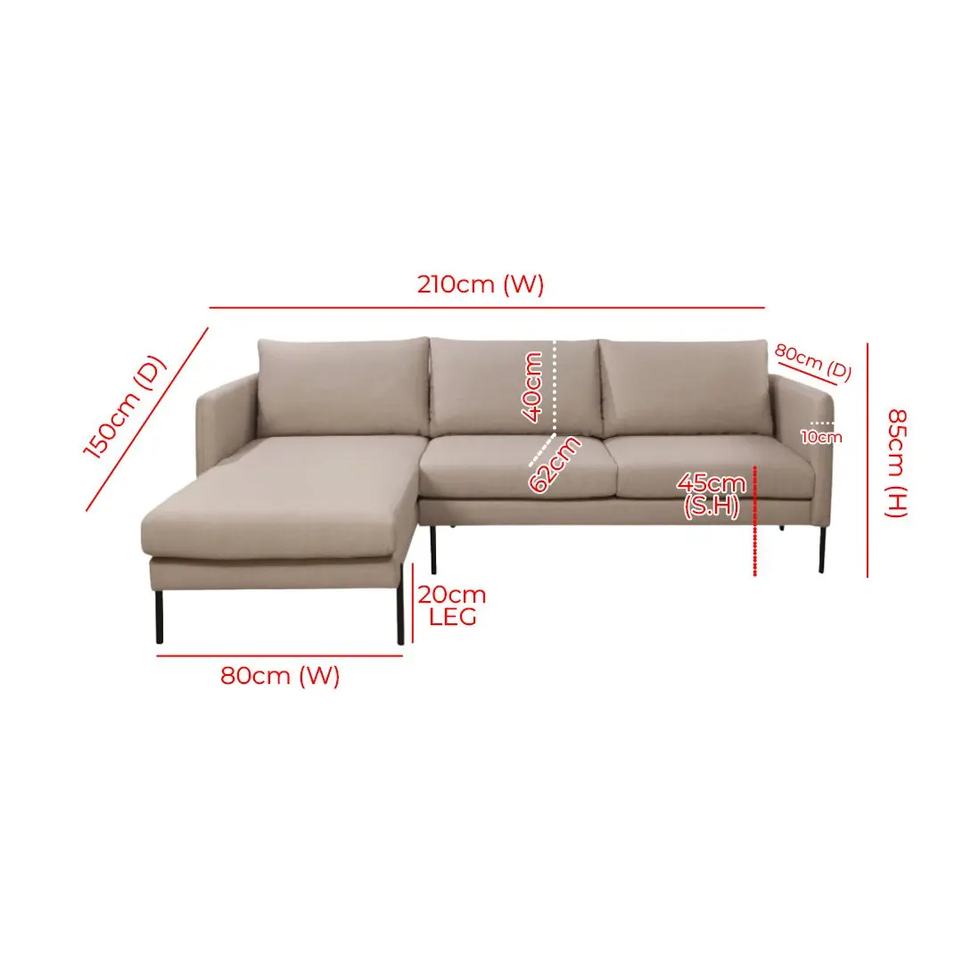 Luxurious Left Corner Jasper Sectional Sofa – 1 Perfect Piece for Your Living Room – furniture