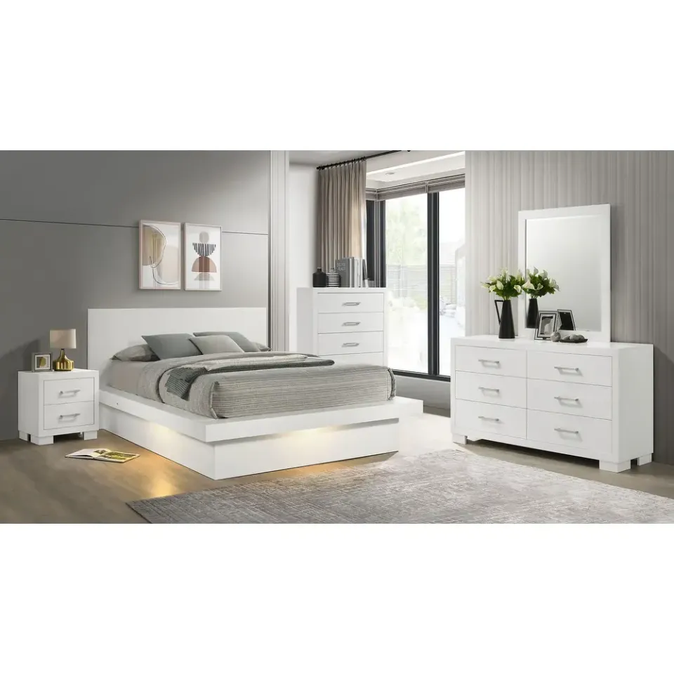 Zavior Jessica 5-Piece Bedroom Set with Nightstand Panels - product image 3