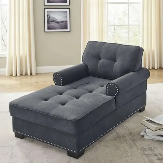 Tufted Two Arms Rolled Chaise Lounge – furniture