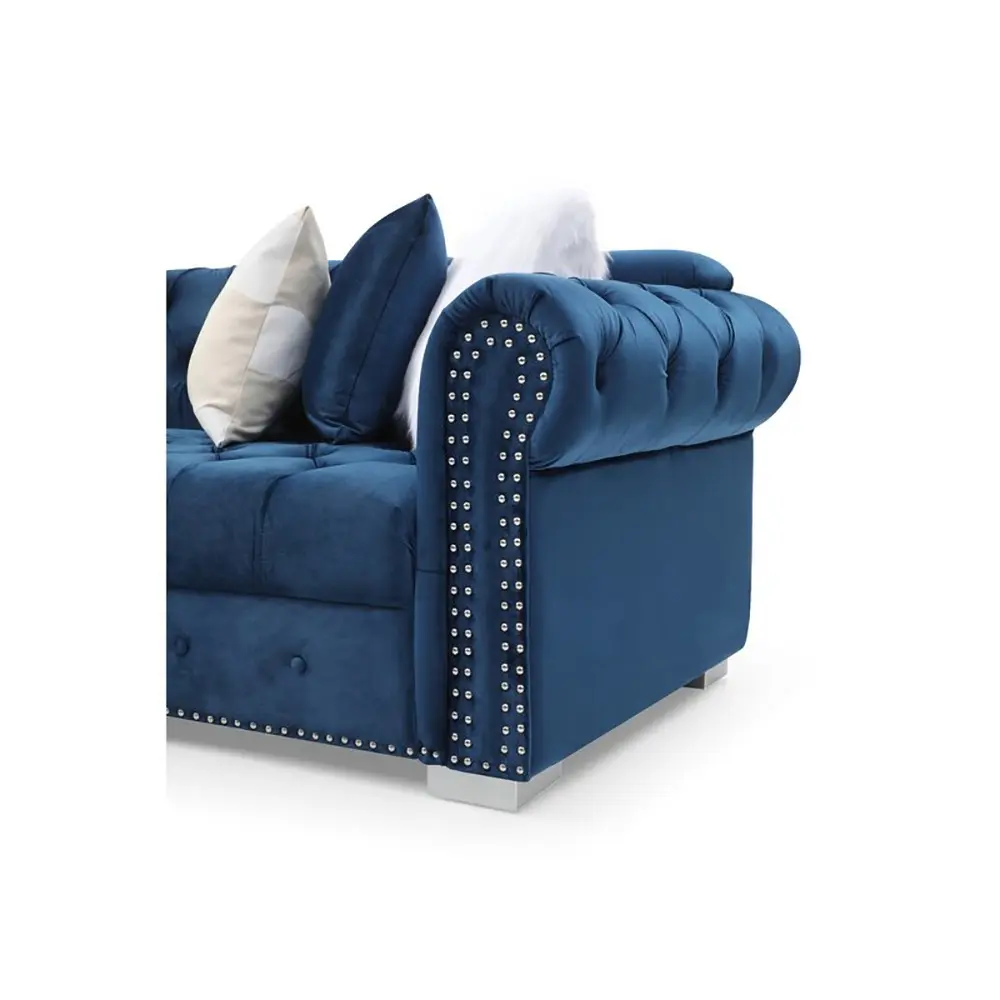 Jilian Velvet Left Hand Facing Sectional Sofa – 2-Piece Luxurious Comfort & Timeless Elegance – furniture