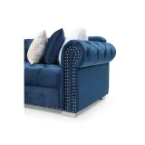Jilian Velvet Left Hand Facing Sectional Sofa – 2-Piece Luxurious Comfort & Timeless Elegance – furniture thumbnail 5