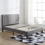 Zavior Kayden Tufted Upholstered Low Profile Bed thumbnail 4