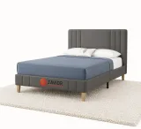 Zavior Kayden Tufted Upholstered Low Profile Bed thumbnail 1