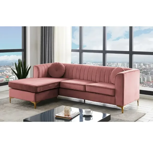 Transform Your Living Space with the Luxurious Cargill Wide Velvet Modular Sofa & Chaise – 7 – furniture