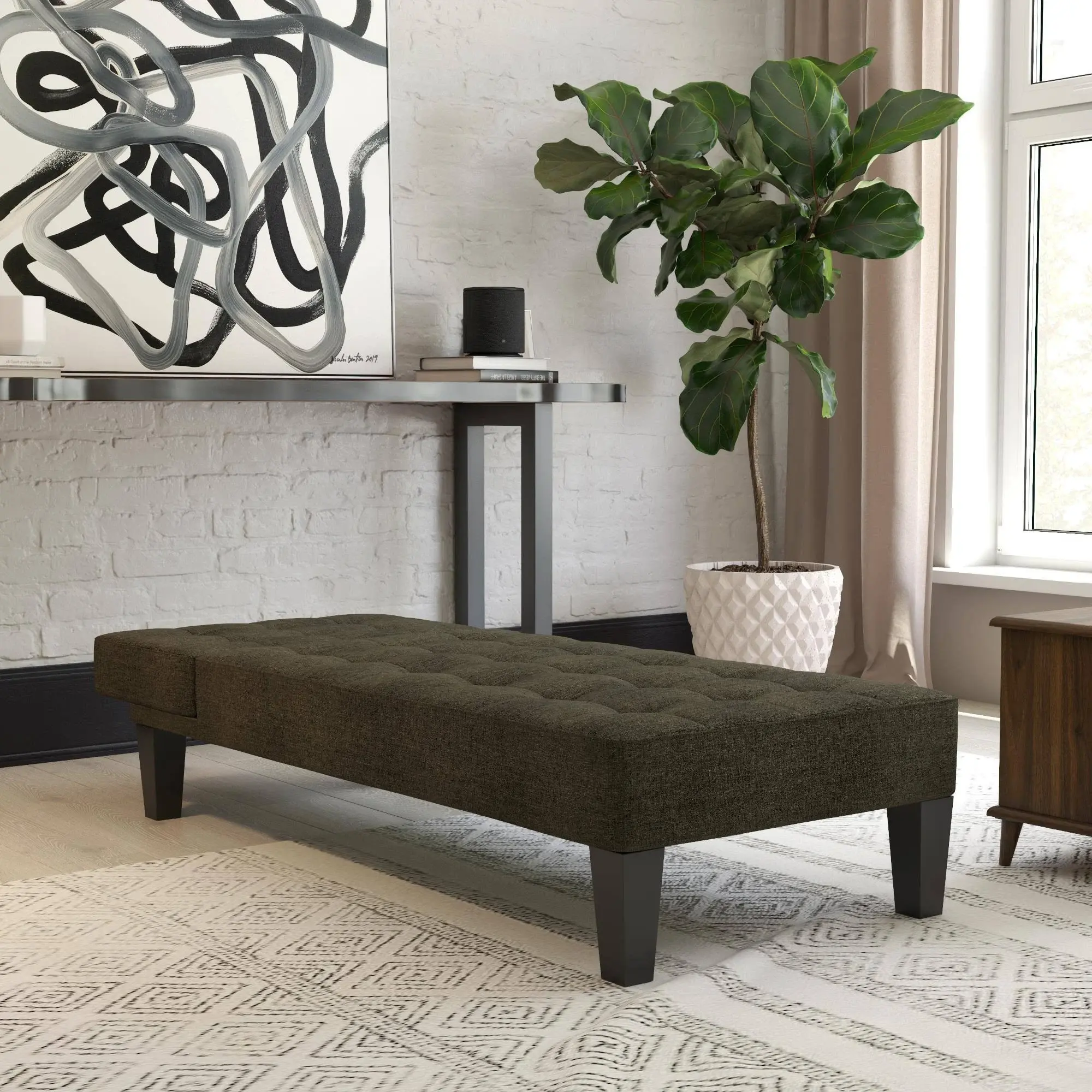 Zaviour Furniture Linen Chaise Lounge – furniture