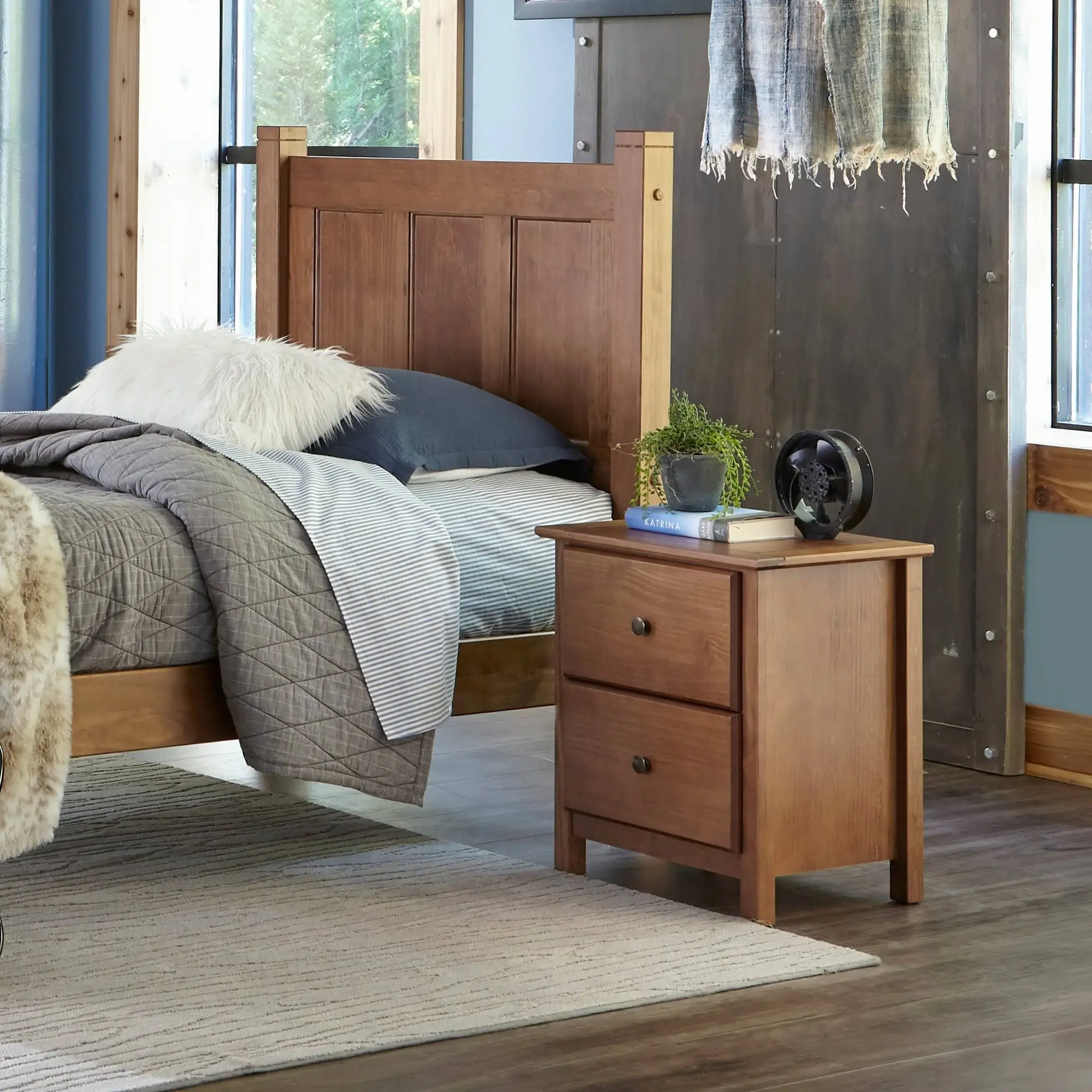 Shaker 2 – Drawer Solid PlyWood Nightstand – furniture