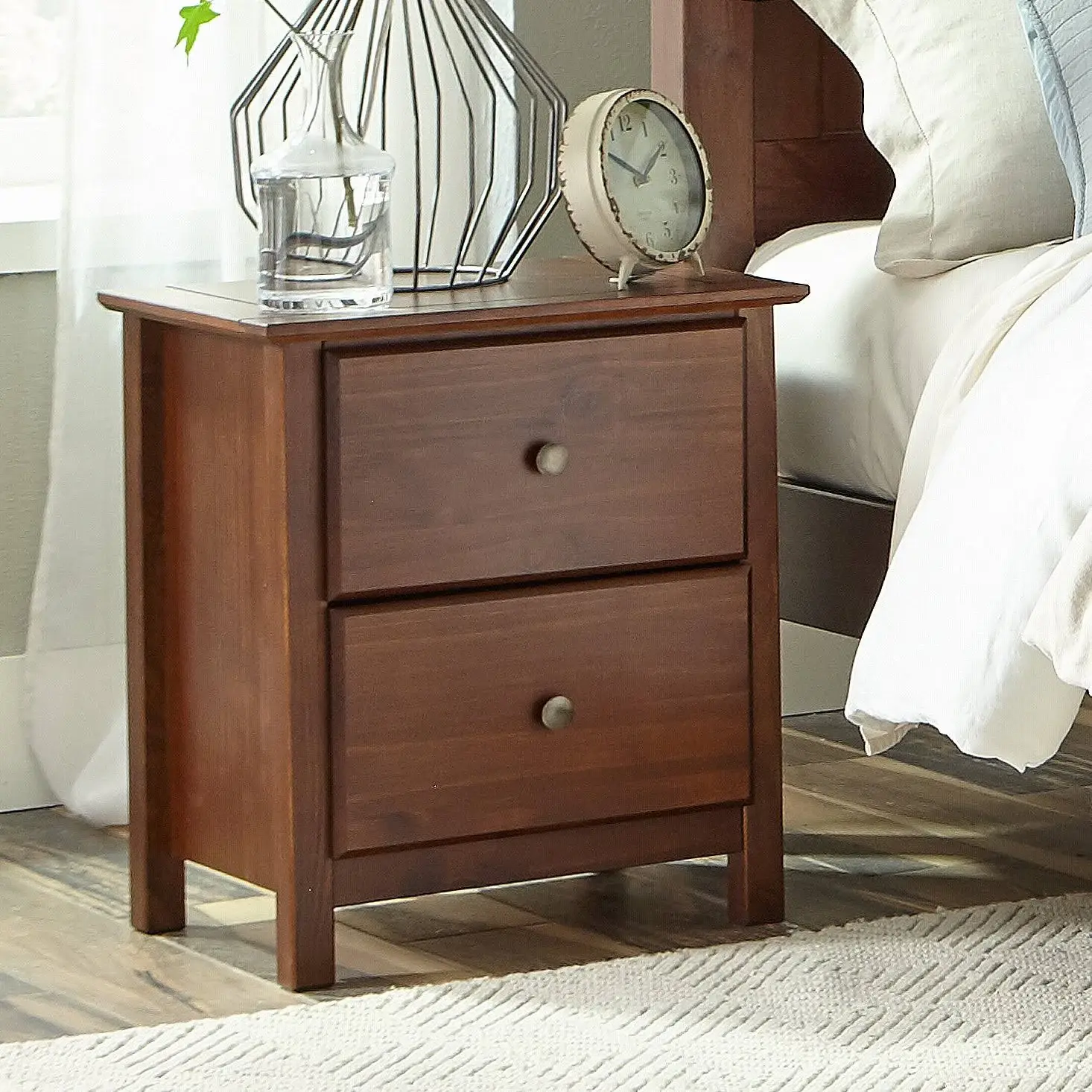 Shaker 2 – Drawer Solid PlyWood Nightstand – furniture