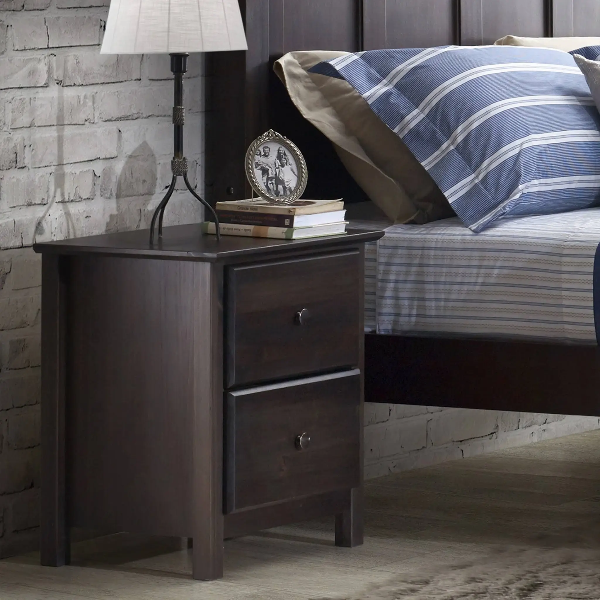 Shaker 2 – Drawer Solid PlyWood Nightstand – furniture