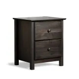 Shaker 2 – Drawer Solid PlyWood Nightstand – furniture thumbnail 1