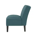 Shoshone Caribbean Blue Linen Armless Settee – furniture thumbnail 2