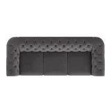 Grey Extra Long Tufted Modular Sofa – furniture thumbnail 5