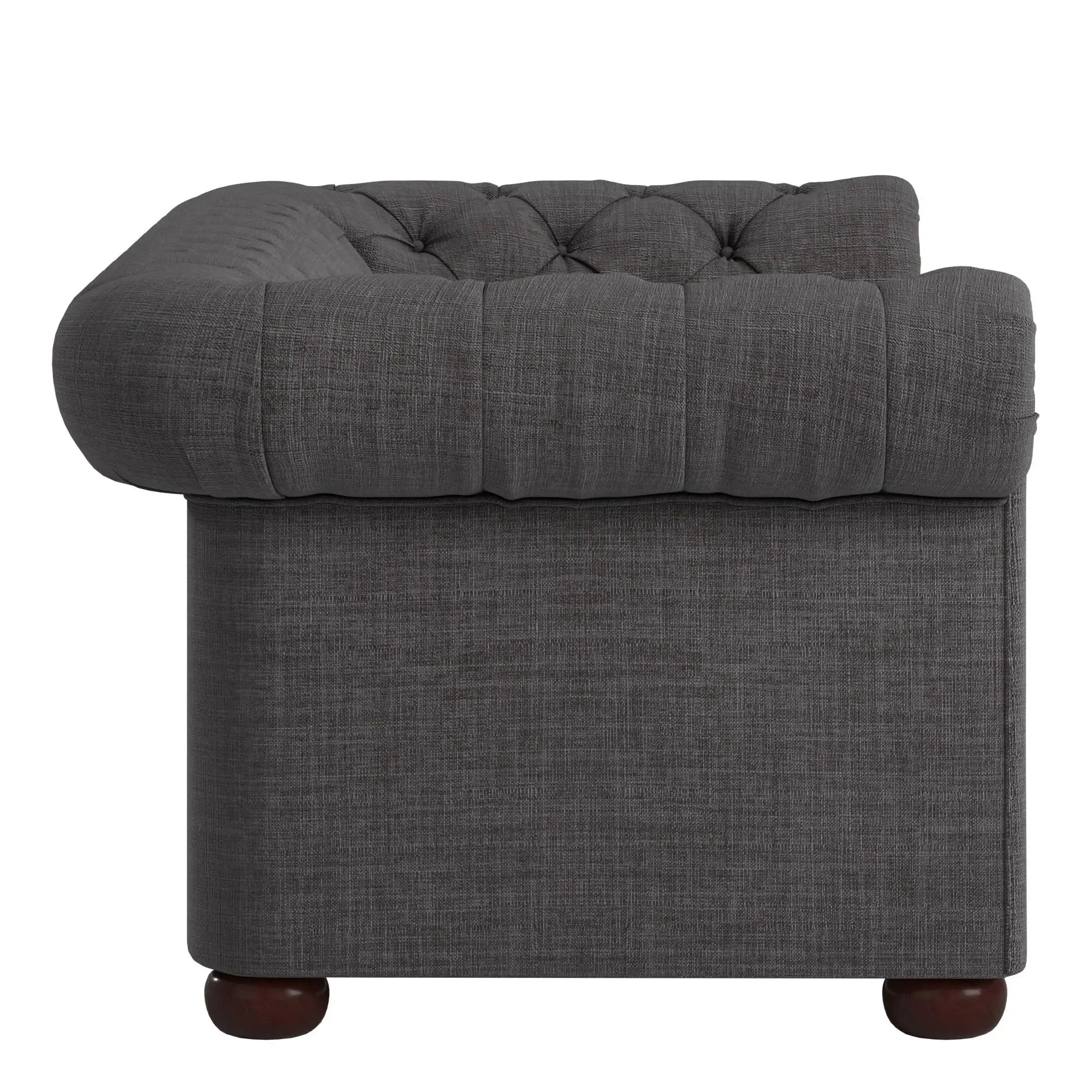 Grey Extra Long Tufted Modular Sofa – furniture